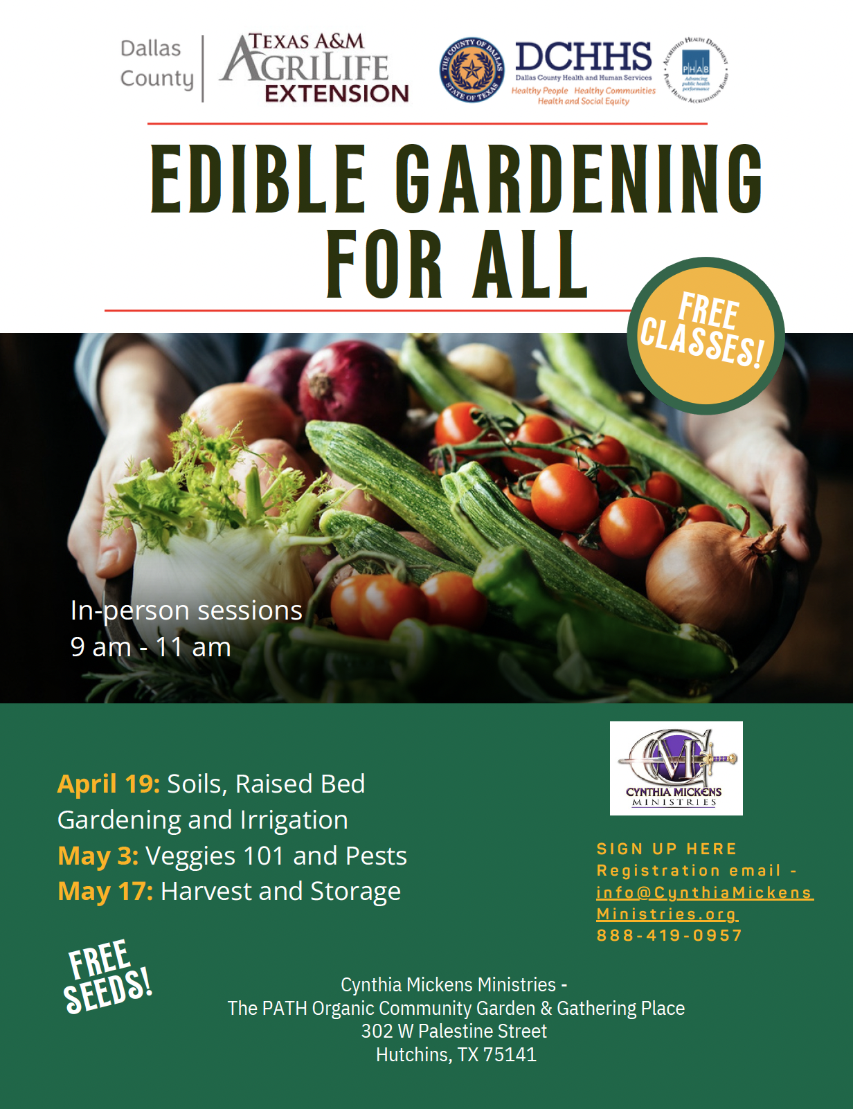 Edible Gardening Classes PNG 1232